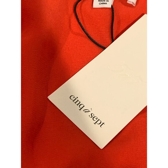 Cinq À Sept Chili Pepper Silk Wrap Tank Top XL NWT $325 - Picture 5 of 12